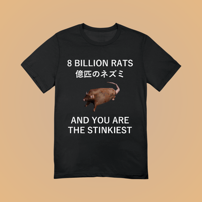 8 Billion Rats Graphic Tee