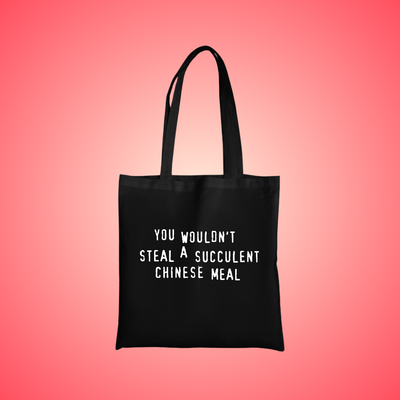 Chinese Meal Text Tote Bag