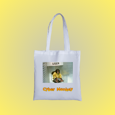 Cyber Monkey Graphic Tote Bag