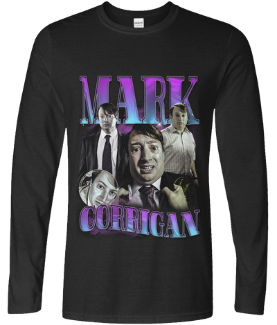 Curmudgeon of Croydon Long Sleeve 90's Montage Tee (but it's ✨Purple✨)