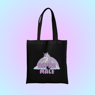 Alpha Male Graphic Tote Bag