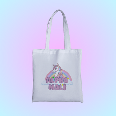 Alpha Male Graphic Tote Bag