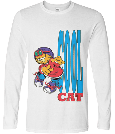 Cool Cat Long Sleeve Graphic Tee
