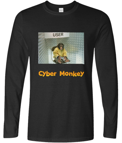 Cyber Monkey Long Sleeve Graphic Tee
