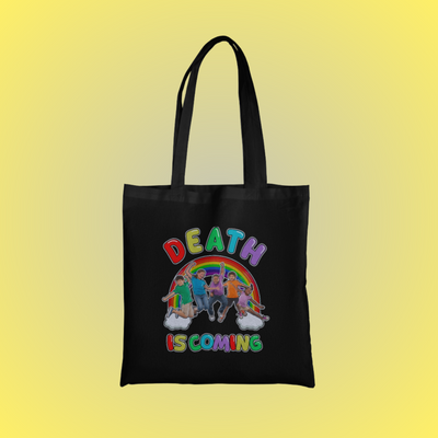 Death Is Coming Graphic Tote Bag