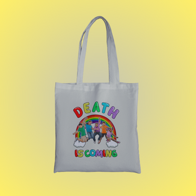 Death Is Coming Graphic Tote Bag