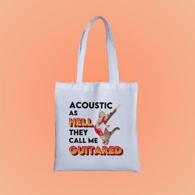 Acoustic As Hell Graphic Tote Bag