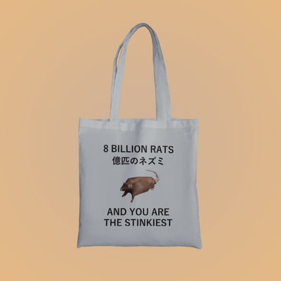 8 Billion Rats Graphic Tote Bag