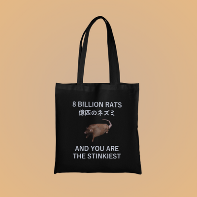 8 Billion Rats Graphic Tote Bag