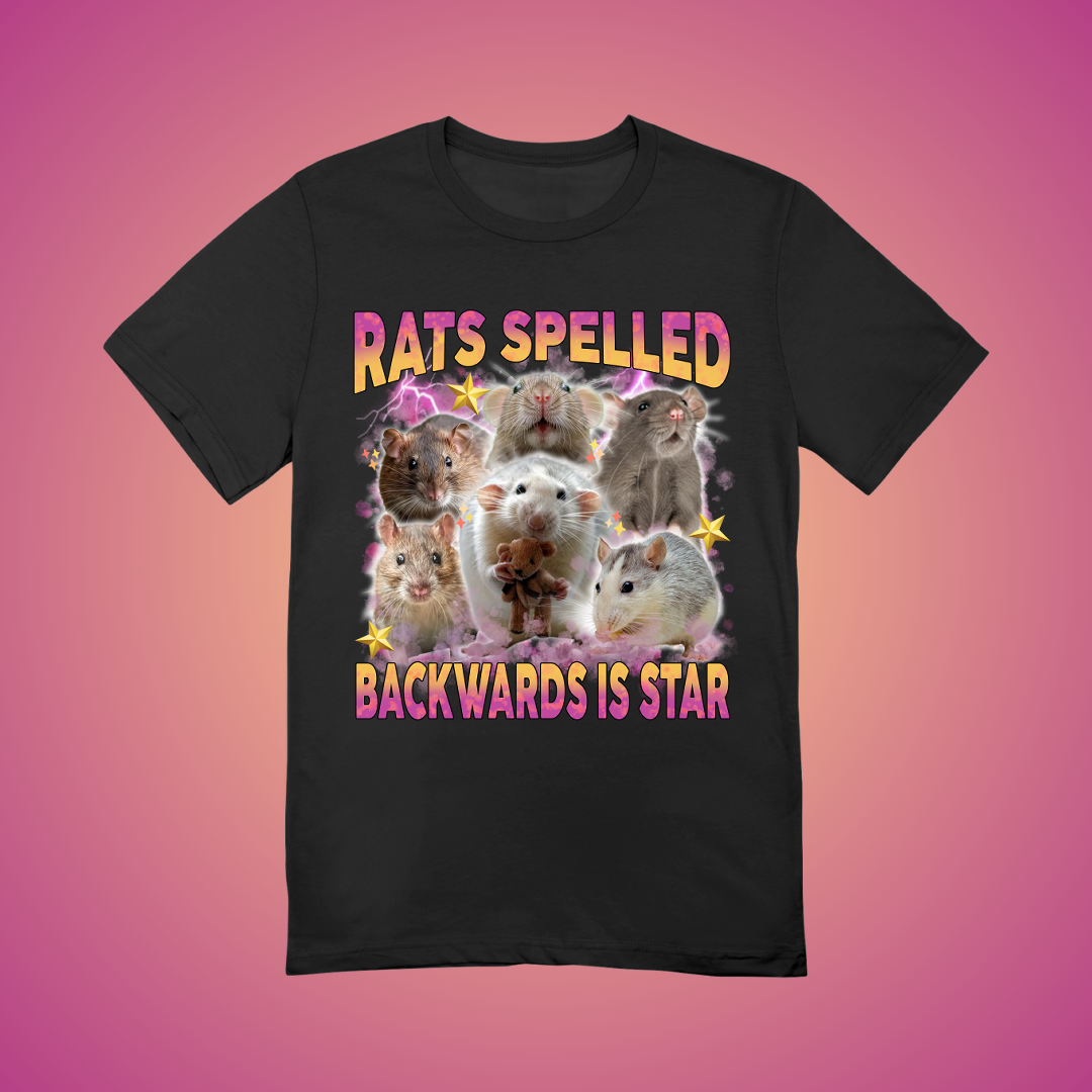 Rats Backwards is Star Graphic Tee