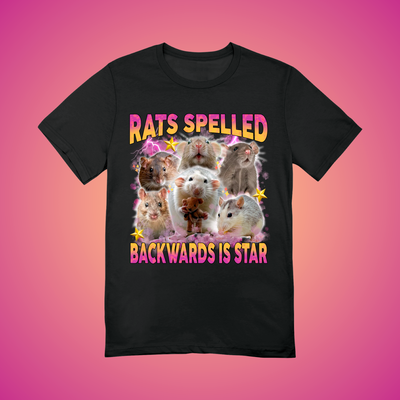 Rats Backwards is Star Graphic Tee